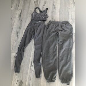 ALO Yoga Limestone High-Waist Leggings, Sports Bra & Joggers Set